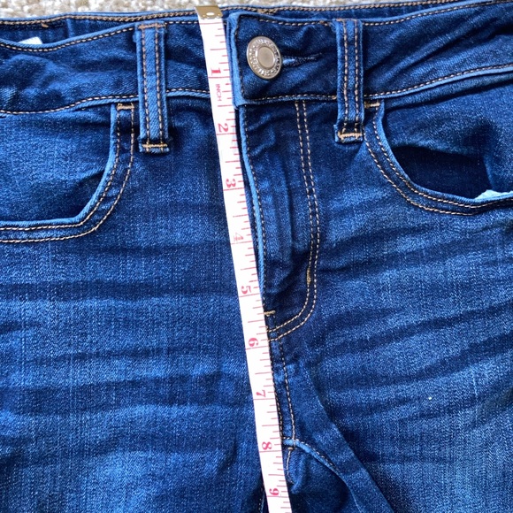American Eagle Next Level Stretch X Jeggings Jeans - Dark Wash Size 2 Short - Picture 8 of 9